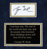 George H.W. Bush & George W. Bush Authentic Signed Framed Display BAS #AB76962