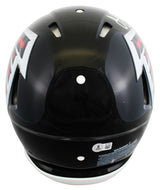 Falcons Julio Jones Signed 2003-19 TB F/S Speed Proline Helmet W/ Case BAS Wit