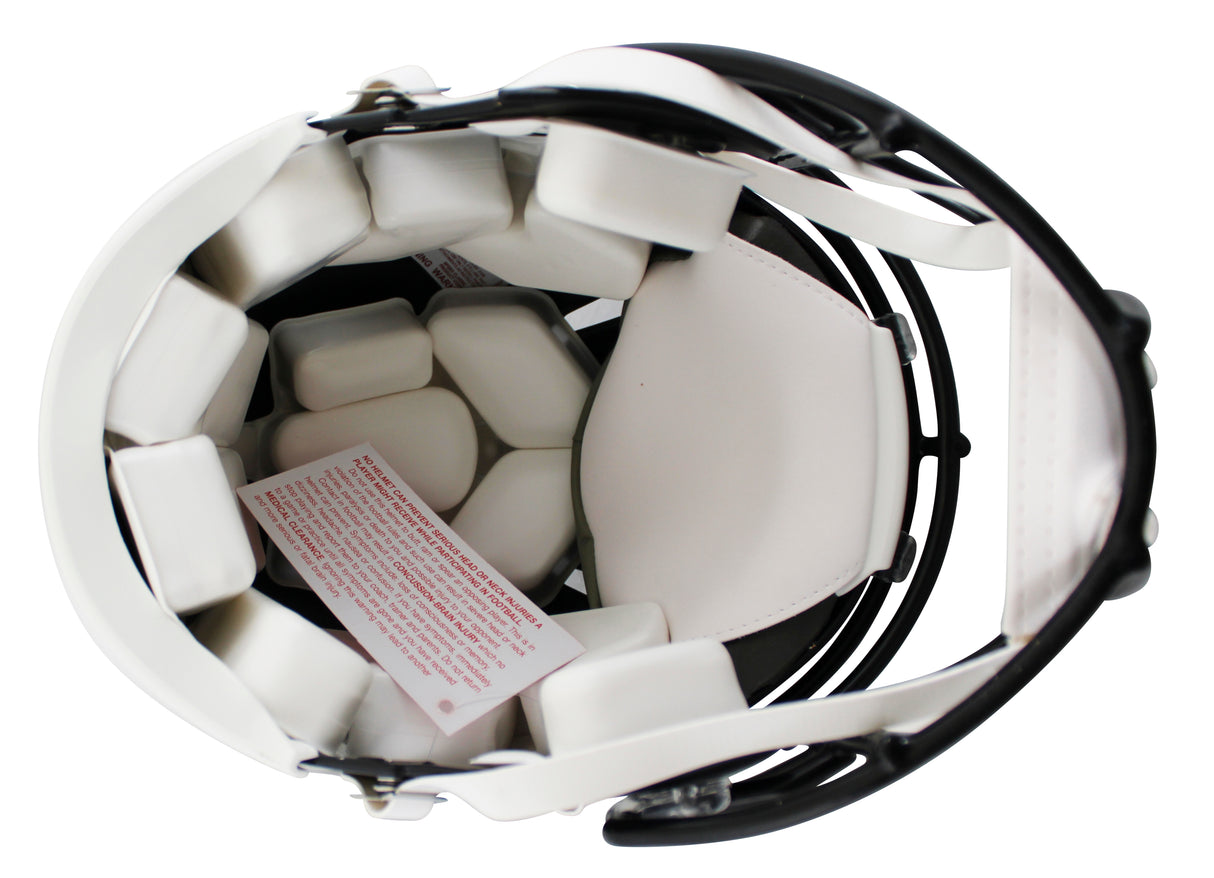 Falcons Julio Jones Signed 2003-19 TB F/S Speed Proline Helmet W/ Case BAS Wit
