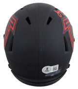 Falcons Julio Jones Signed Eclipse Speed Mini Helmet W/ Case BAS Witnessed
