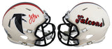 Falcons Julio Jones Authentic Signed Retro Speed Mini Helmet BAS Witnessed
