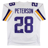 Adrian Peterson Authentic Signed White Pro Style Jersey BAS Witnessed 3