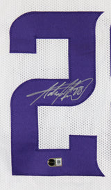 Adrian Peterson Authentic Signed White Pro Style Jersey BAS Witnessed 3