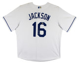 Royals Bo Jackson Signed White Majestic Cool Base Jersey BAS Witnessed #5W071418