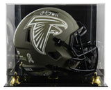 Falcons Julio Jones Signed STS Full Size Speed Rep Helmet W/ Case BAS Witnessed
