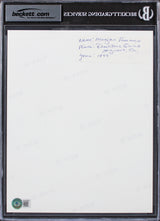 Morgan Freeman Amistad Authentic Signed 8x10 Photo Auto Graded 10! BAS Slabbed