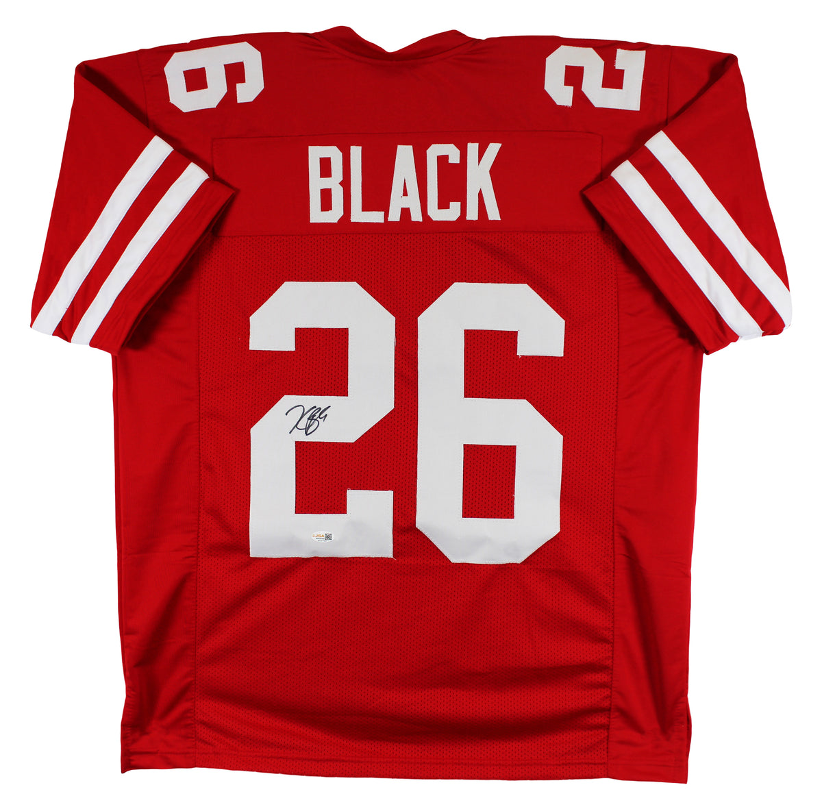 Kaelon Black Authentic Signed Red Pro Style Jersey Autographed JSA Witness