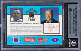 Cowboys Emmitt Smith Signed 1990 Action Packed All-Madden #9 Card BAS Slabbed