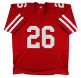 Kaelon Black Authentic Signed Red Pro Style Jersey Autographed JSA Witness