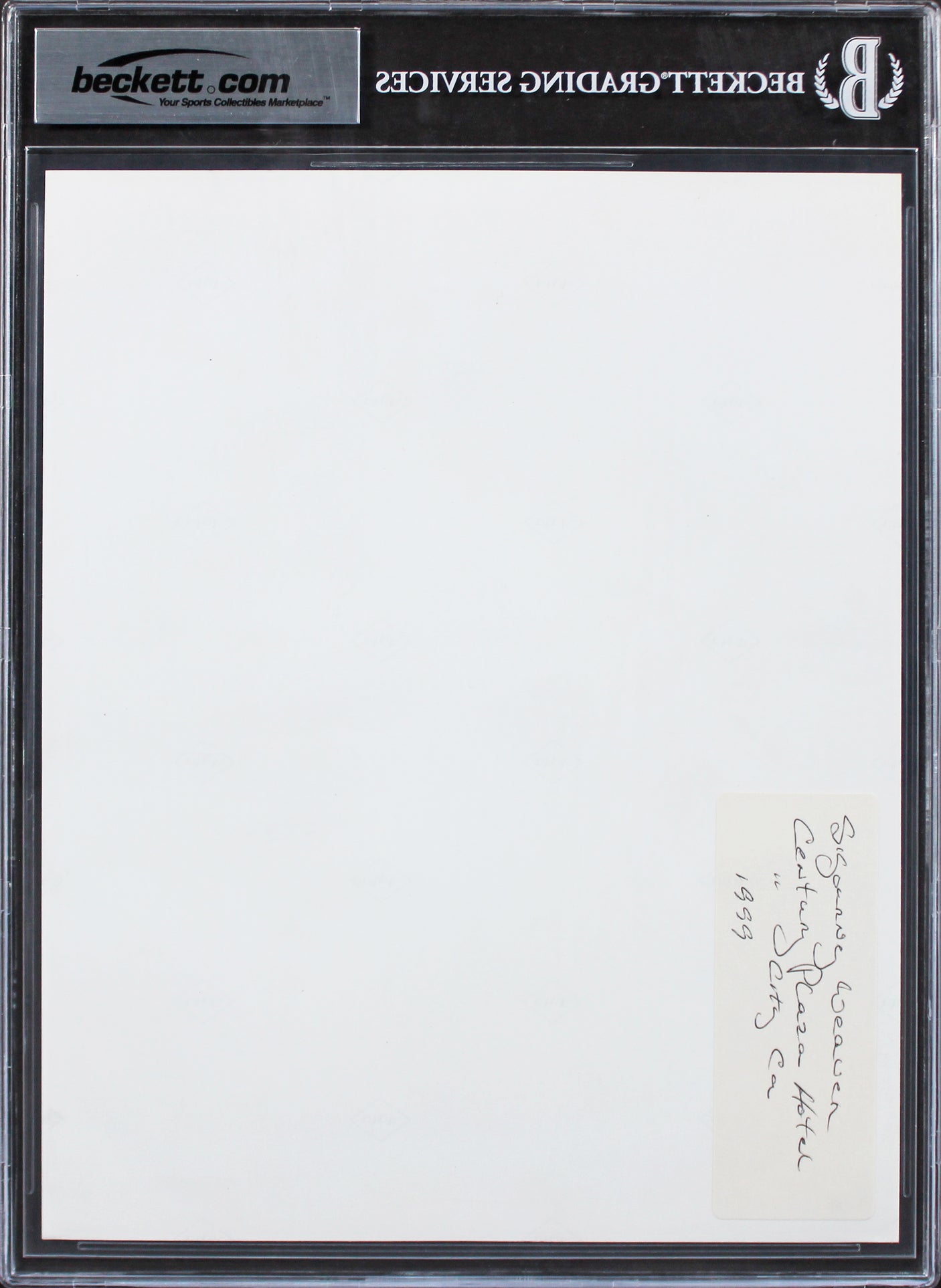 Sigourney Weaver Alien Signed 8x10 Promo Photo Auto Graded 10! BAS Slabbed