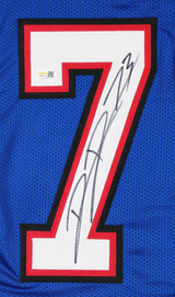 Dion Dawkins Authentic Signed Blue Pro Style Jersey Autographed JSA Witness