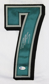 Michael Vick Authentic Signed White Pro Style Jersey BAS Witnessed #WC28349