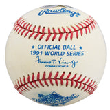 Twins Jack Morris "1991 W.S. MVP" Signed 1991 WS Logo OML Baseball BAS #BV01142