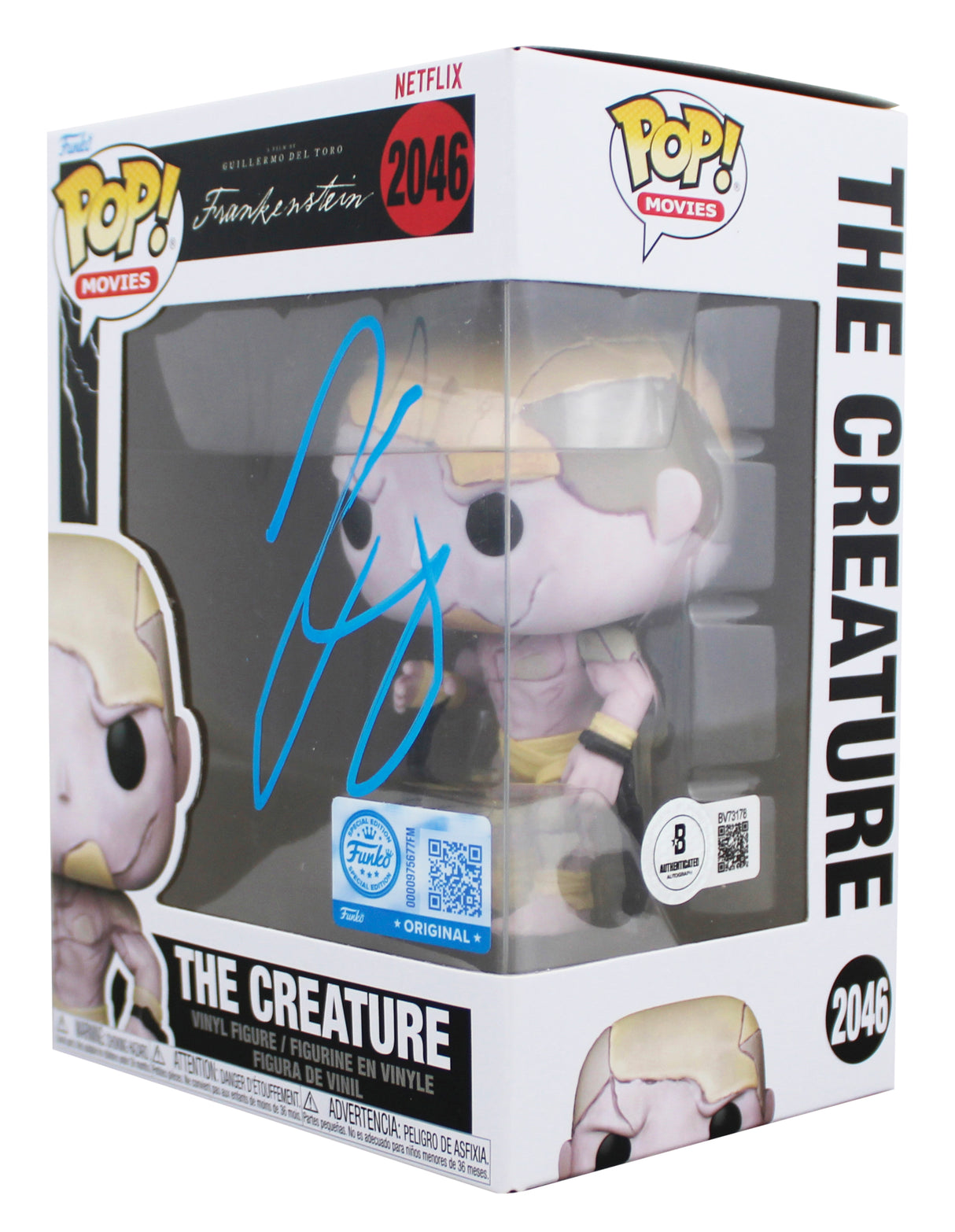 Jacob Elordi Frankenstein Signed The Creature #2046 Funko Pop Vinyl Figure BAS