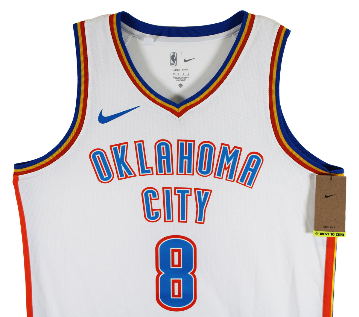 Thunder Jalen Williams Signed White Nike Association Edition Swingman Jersey JSA