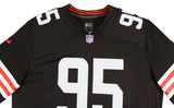 Browns Myles Garrett Authentic Signed Brown Nike Limited Jersey BAS Witnessed