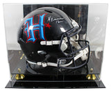 Texans Nico Collins Signed 2024 H-Town Full Size Speed Rep Helmet w/ Case BAS W