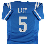 Ole Miss Kewan Lacy Authentic Signed Light Blue Pro Style Jersey Autographed BAS
