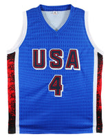 Stephen Curry Authentic Signed Team USA Blue Pro Style Jersey BAS Witnessed