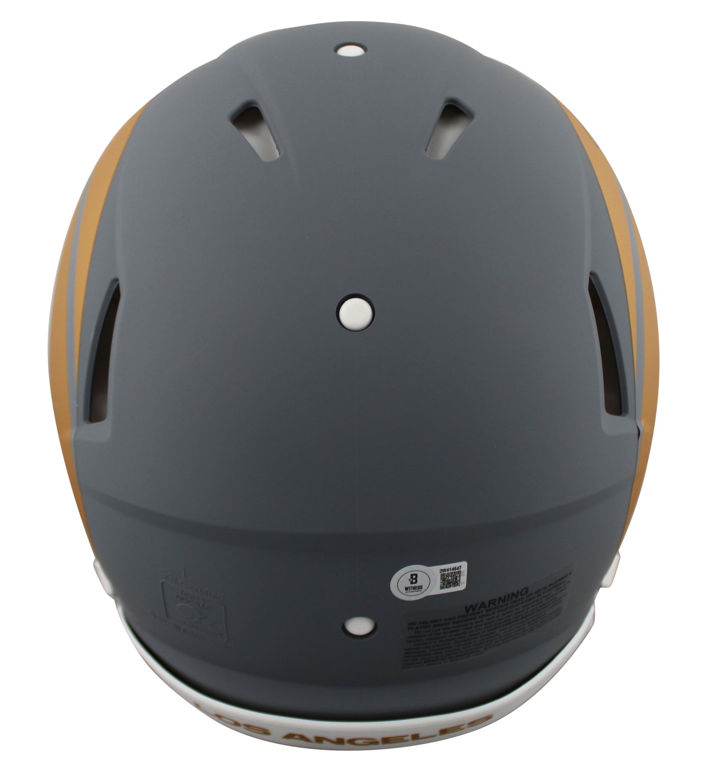 Rams Eric Dickerson "HOF 99" Signed Slate Full Size Speed Proline Helmet BAS Wit