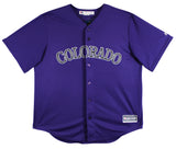 Rockies Nolan Arenado Signed Purple Majestic Cool Base Jersey MLB #VS095919