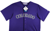 Rockies Nolan Arenado Signed Purple Majestic Cool Base Jersey MLB #VS095919