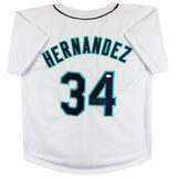 Felix Hernandez Authentic Signed White Pro Style Jersey Autographed JSA #Q43784