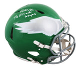 Randall Cunningham "Ultimate Weapon" Signed 23 Alt F/S Speed Proline Helmet BAS