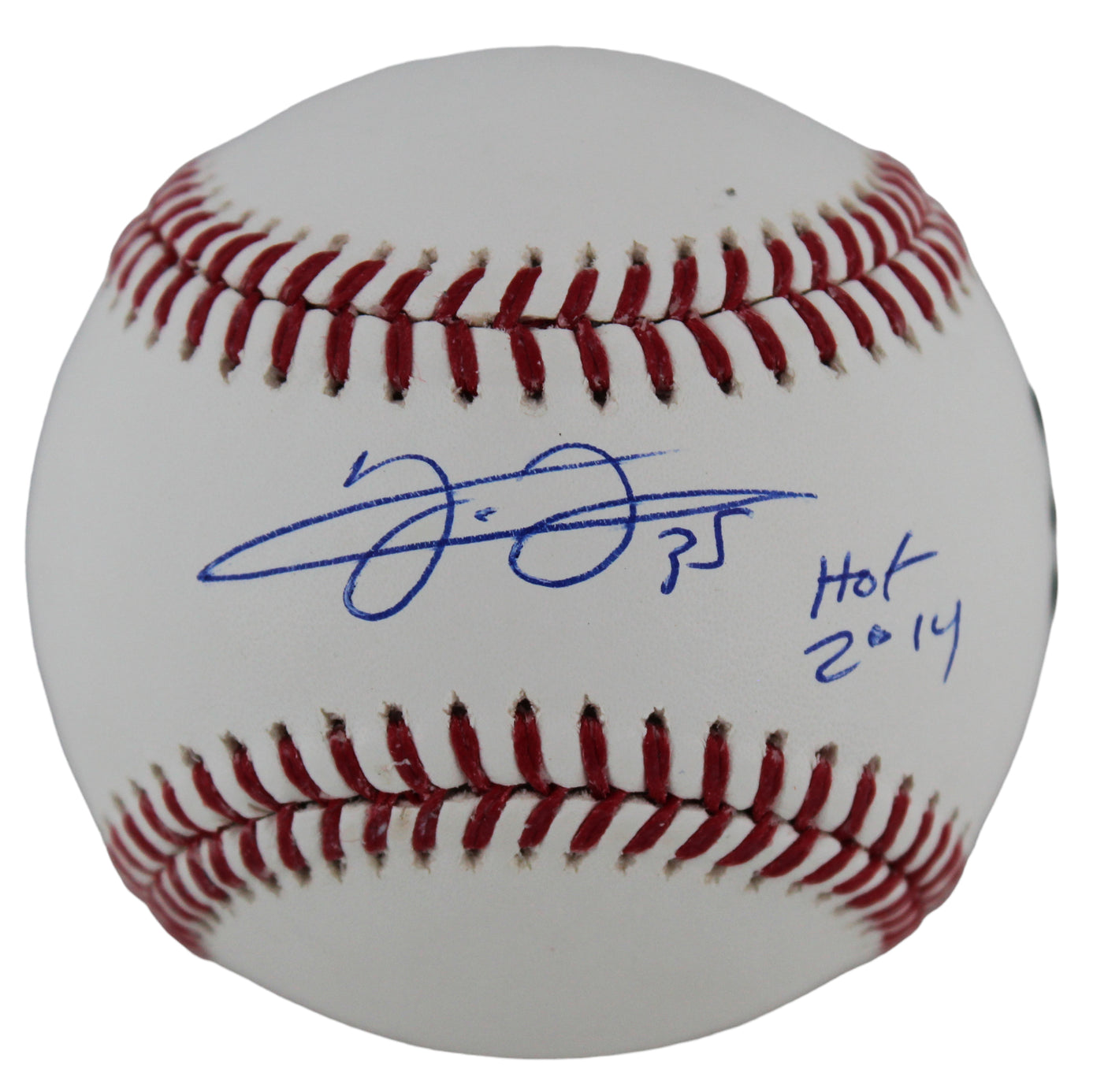 White Sox Frank Thomas "HOF 2014" Authentic Signed Oml Baseball w/ Case BAS