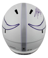 Vikings Adrian Peterson Signed 2024 Alt Full Size Speed Rep Helmet BAS Witnessed