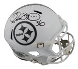 Steelers Jerome Bettis Signed STS III Full Size Speed Rep Helmet W/ Case BAS Wit