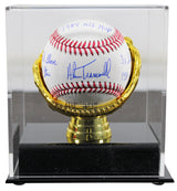 Tigers Alan Trammell "Career Stat" Authentic Signed Oml Baseball w/Case BAS Wit