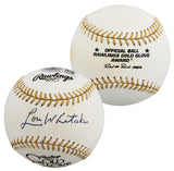 Tigers Lou Whitaker Signed Rawlings Gold Glove Logo OML Baseball BAS #BV01148