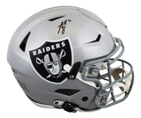 Raiders Ashton Jeanty Authentic Signed Speed Flex Full Size Helmet BAS Witnessed