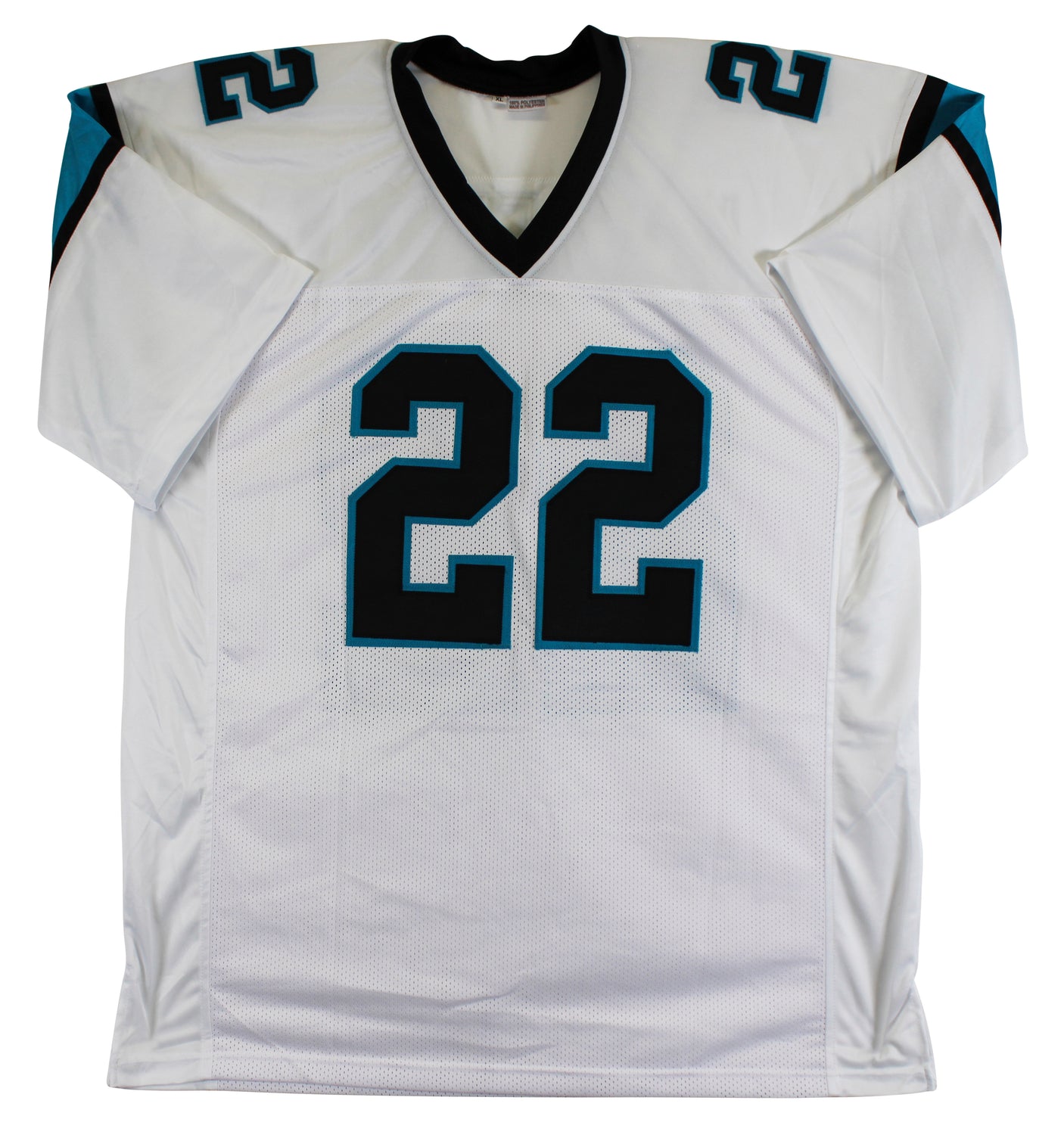 Christian McCaffrey Authentic Signed White Pro Style Jersey BAS #P06330