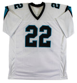 Christian McCaffrey Authentic Signed White Pro Style Jersey BAS #P06330