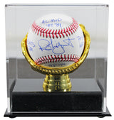 Brewers Robin Yount "6x Stat" Authentic Signed Oml Baseball w/ Case BAS Wit 2