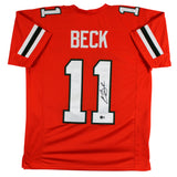 Miami Carson Beck Authentic Signed Orange Pro Style Jersey BAS Witnessed