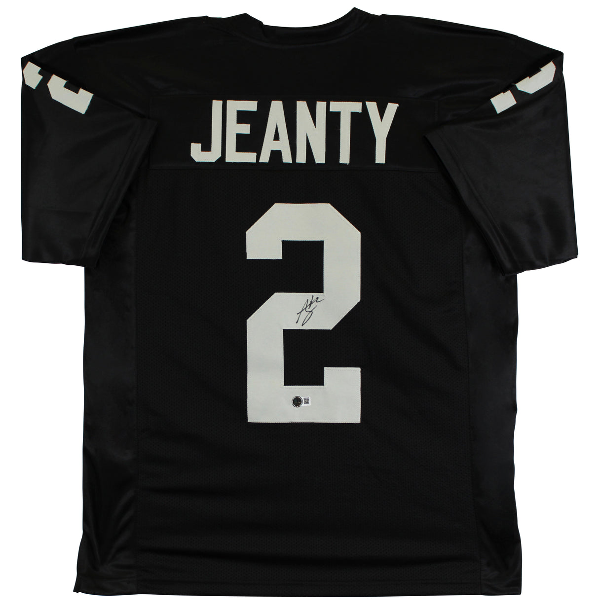 Ashton Jeanty Authentic Signed Black Pro Style Jersey Autographed BAS Witnessed