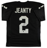 Ashton Jeanty Authentic Signed Black Pro Style Jersey Autographed BAS Witnessed