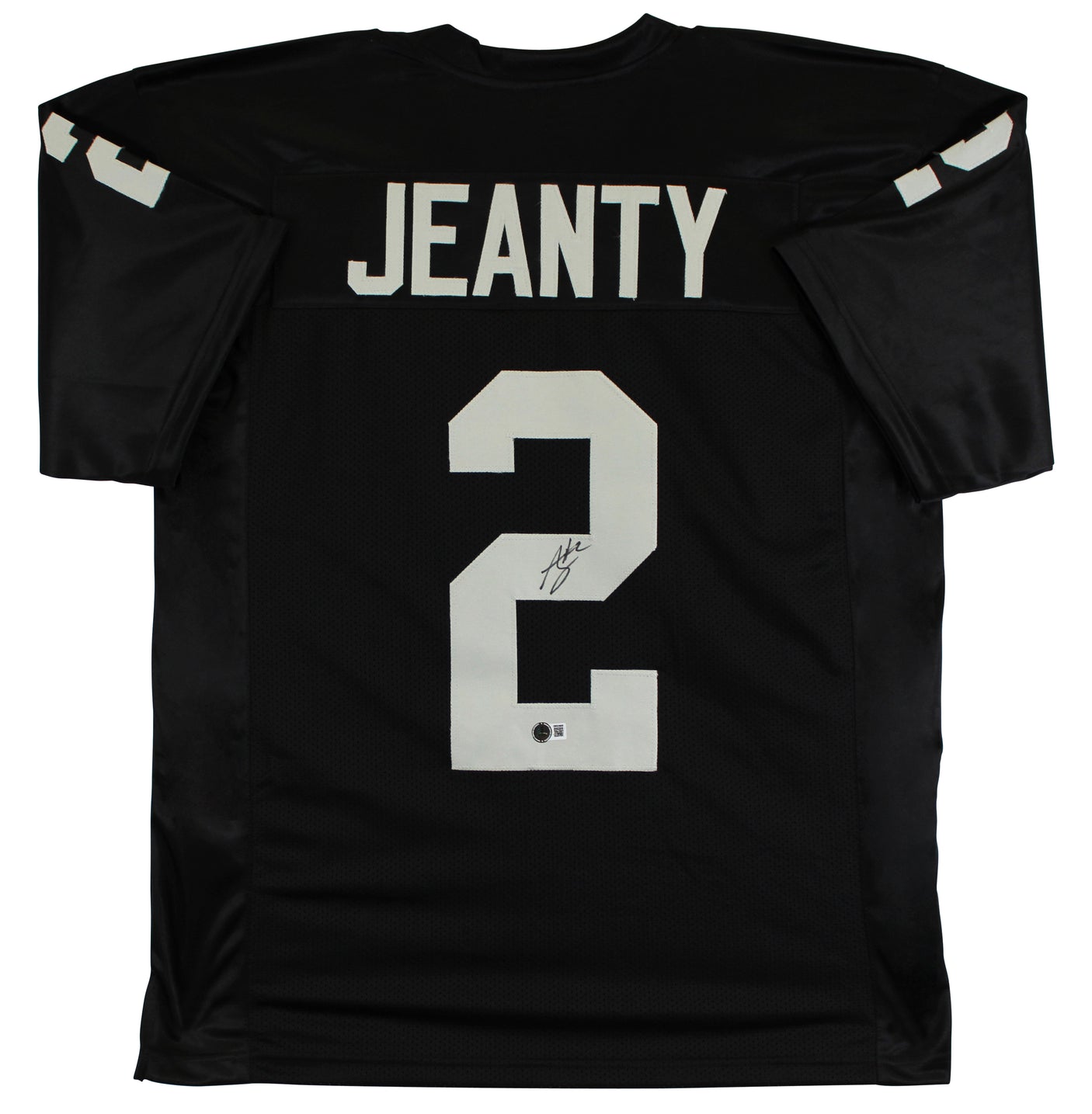 Ashton Jeanty Authentic Signed Black Pro Style Jersey Autographed BAS Witnessed