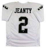 Ashton Jeanty Authentic Signed White Pro Style Jersey Autographed BAS Witnessed