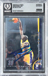 Lakers Shaquille O'Neal Signed 1998 Finest #40 Card Auto Grade 10! BAS Slabbed