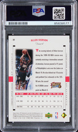 76ers Allen Iverson 1998 SP Authentic #64 Card Autographed PSA/DNA Slabbed