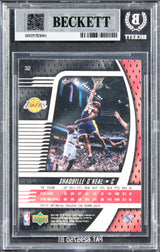 Lakers Shaquille O'Neal Signed 1998 UD Ionix #32 Card Auto Grade 10! BAS Slabbed