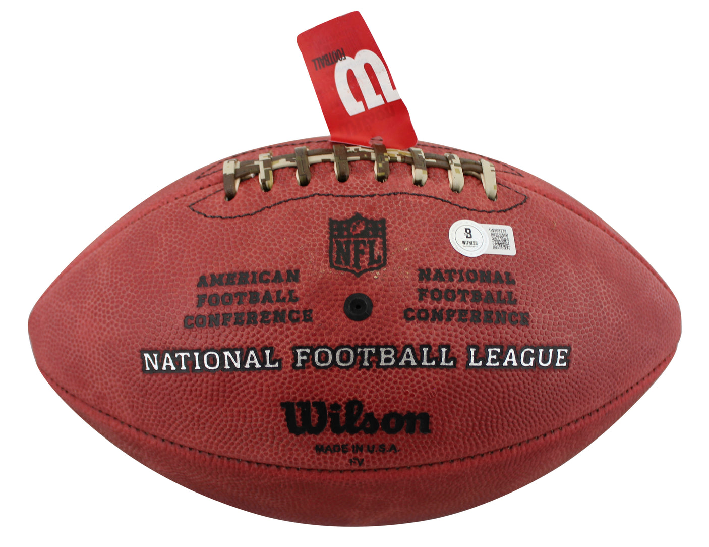 Jerome Bettis & Hines Ward Signed "Duke" Team Showcase Football W/ Case BAS Wit