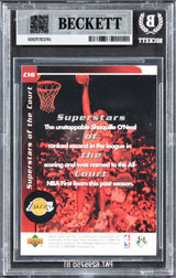 Shaquille O'Neal Signed 1998 Upper Deck Ovation #C16 Card Auto 10! BAS Slabbed