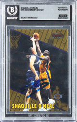 Lakers Shaquille O'Neal Signed 1999 Bowman's Best #17 Card Auto 10! BAS Slabbed