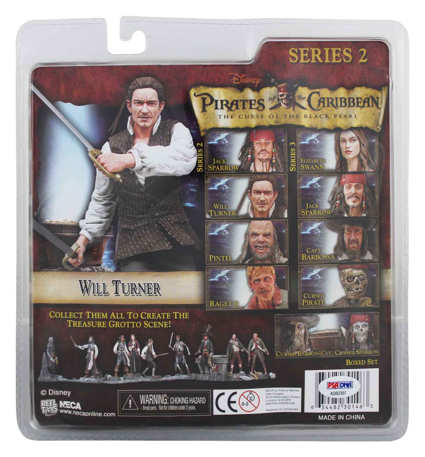 Orlando Bloom Pirates Of The Caribbean Signed Will Turner Action Figure PSA/DNA