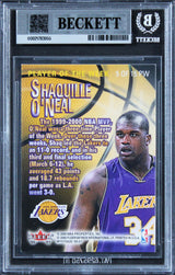 Lakers Shaquille O'Neal Signed 2000 Fleer Mystique #5 Card Auto 10! BAS Slabbed